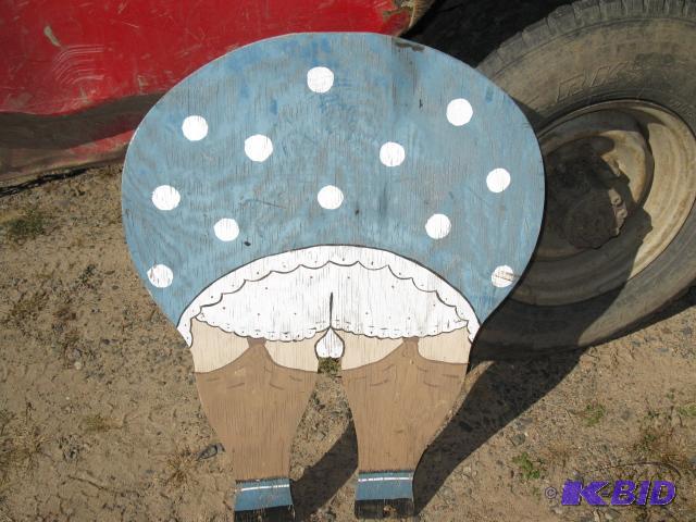 Grandmas backside, yard art...