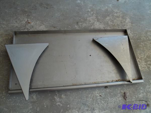 Stainless steel shelf with brackets 42 x 22...