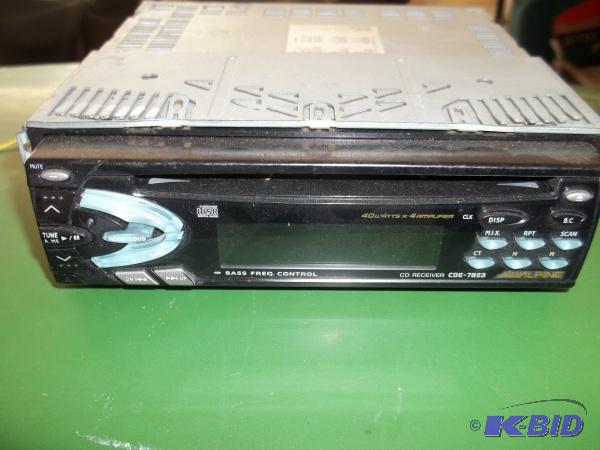 Alpine CD player worked when came out of vehi...