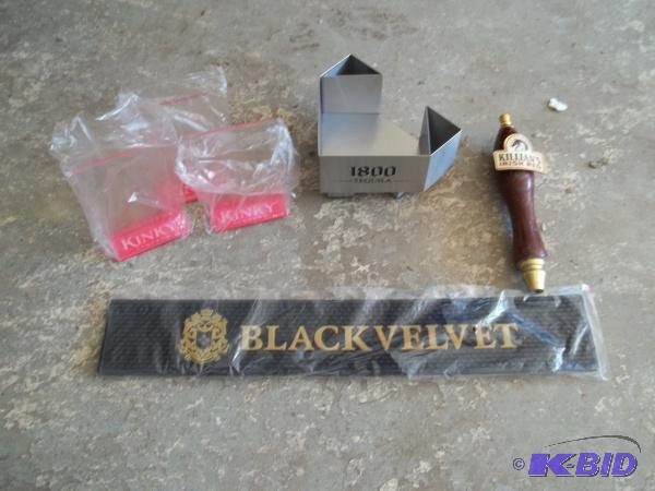 Black velvet bar spill, Killians Irish red ba...