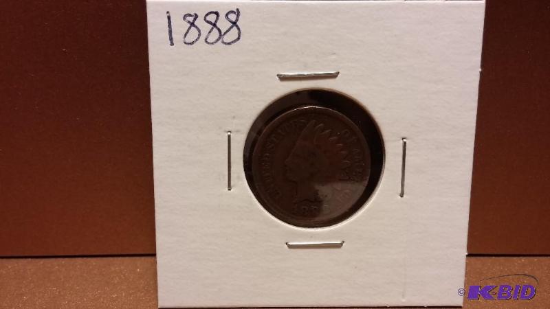 1888 INDIAN HEAD PENNY ONE CENT...