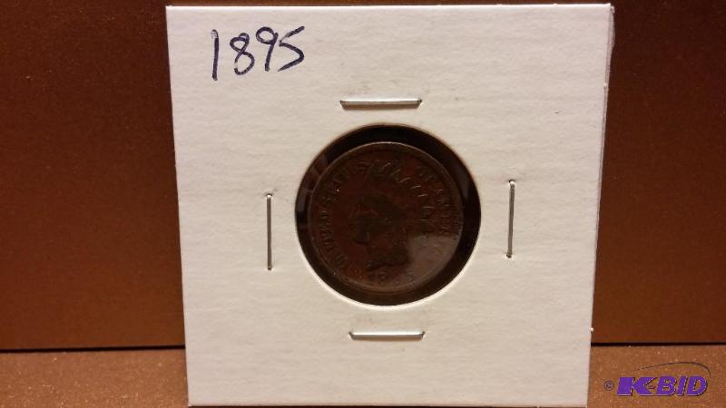 1895 INDIAN HEAD PENNY ONE CENT...