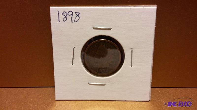 1898 INDIAN HEAD PENNY ONE CENT...