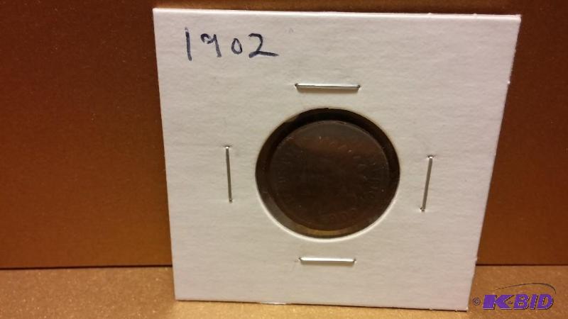 1902 INDIAN HEAD PENNY ONE CENT...