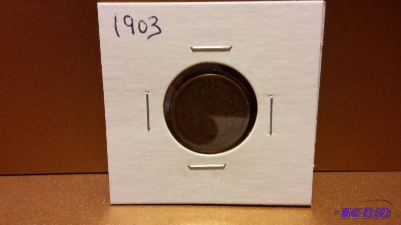 1903 INDIAN HEAD PENNY ONE CENT...