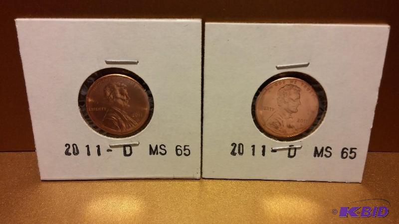 2011-D UNCIRCULATED LINCOLN CENTS QUANTITY OF...