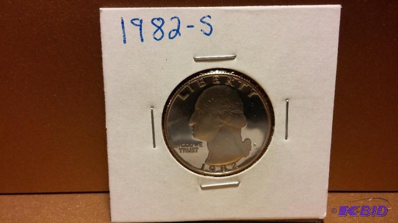 1982-S PROOF QUARTER...