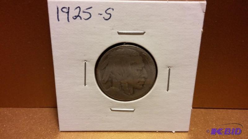1925-S BUFFALO NICKEL...