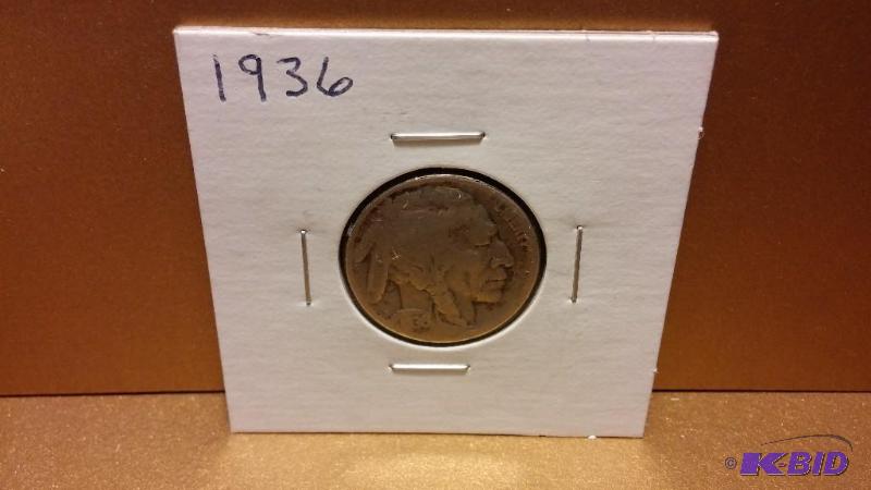 1936 BUFFALO NICKEL...
