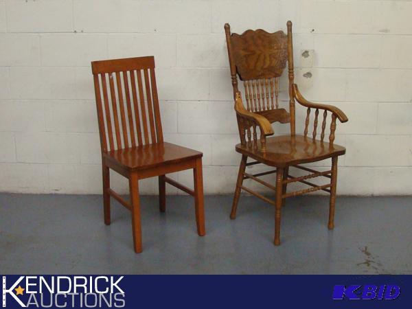 lot 1 image: 2 Wood Chairs