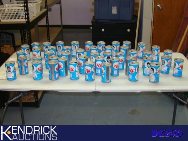 lot 22 image: Lot of Collectible Vintage RC Cola Baseball Cans