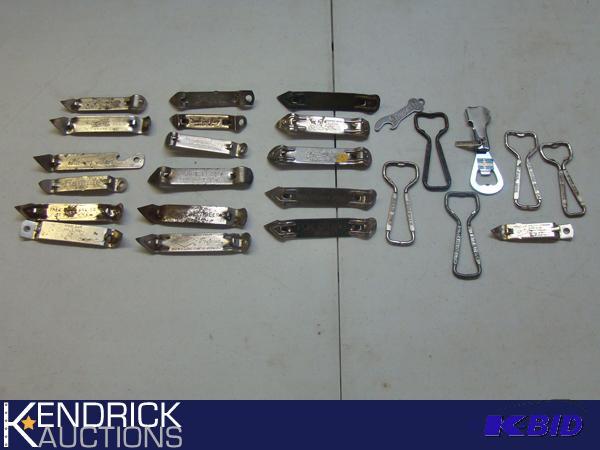 lot 24 image: Lot of Vintage Beer Bottle and Can Openers
