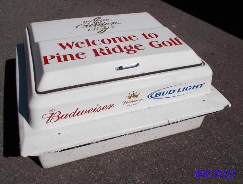 Utility Cart Mount Hinged Top Beverage Cooler...