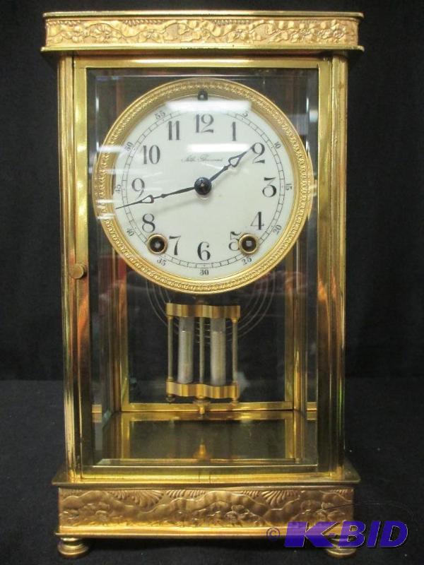 lot 15 image: Antique Seth Thomas Crystal Regulator Clock