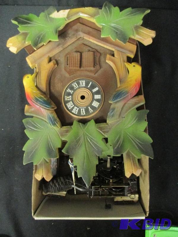 lot 25 image: For Parts Black Forest German Cuckoo Clock E Schmeckenbecher