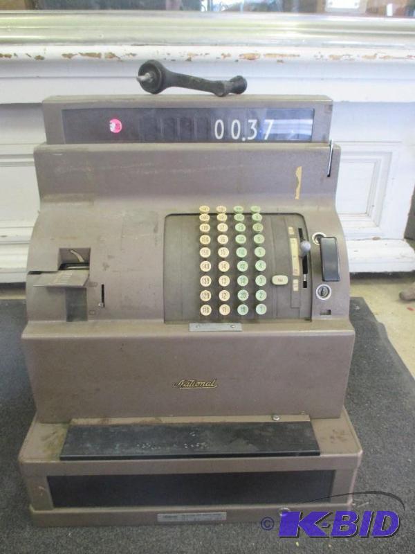 lot 50 image: Vintage National Cash Register Floor Model