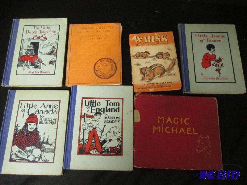 lot 52 image: Lot of Vintage and Antique Childrens Books Little Tom of England Ann of Canada Madeline Brandeis