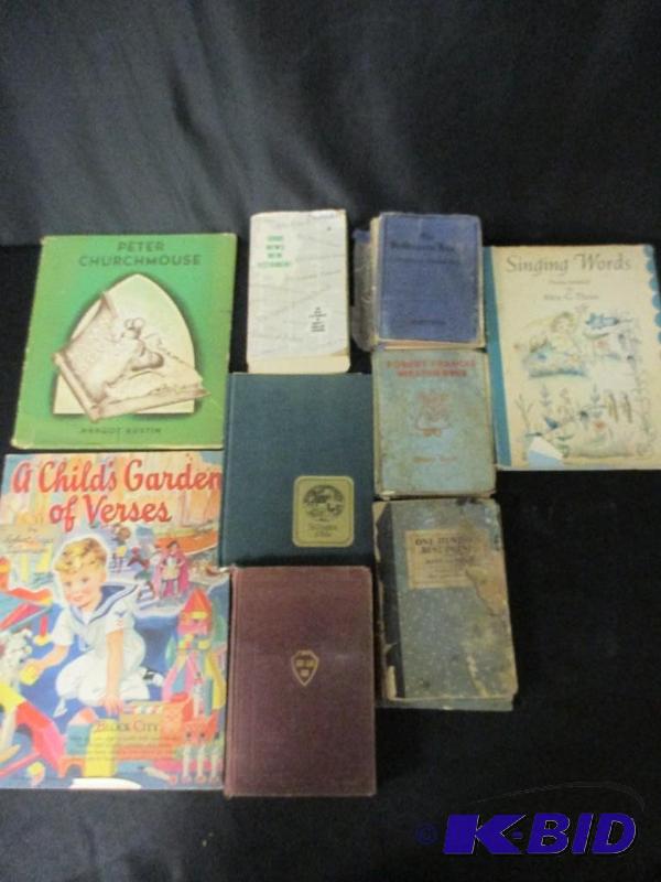 lot 53 image: Lot of Childrens Book Hymns Church Christian Religious Poetry Antique and Vintage