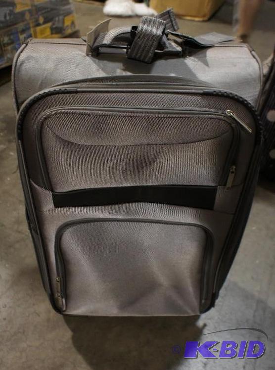 lot 2 image: New Perry Ellis Luggage Bag. MSRP $299. Dimen...