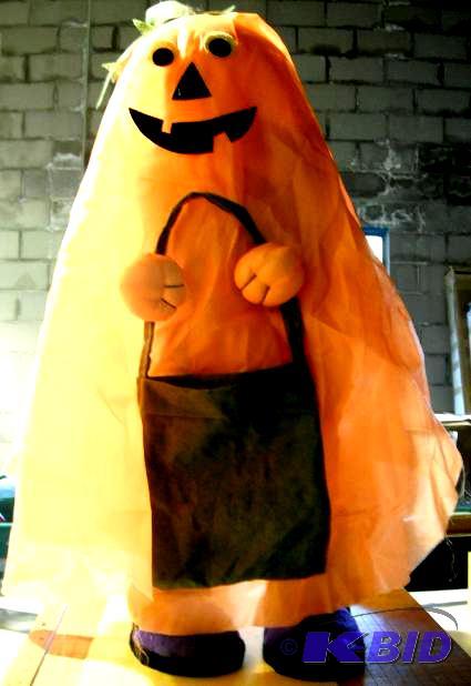 Pumpkin on Stilts Decoration - 13&quot x 27&...