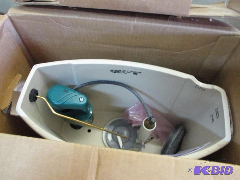 Toto toilet tank and lid, new, bottom cracked...