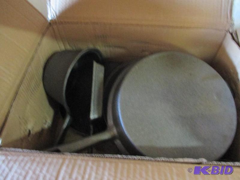 9 pc cast iron cookware set...