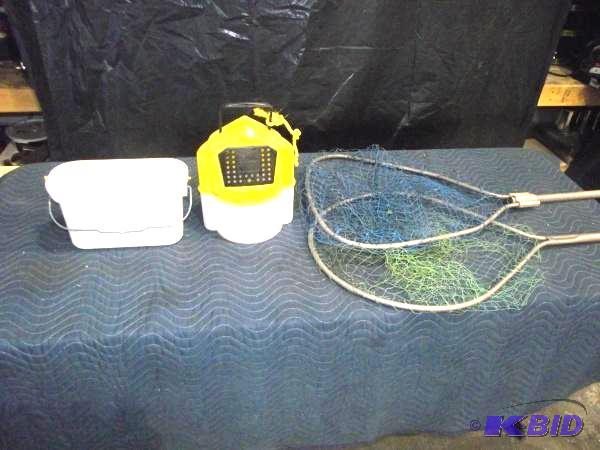 (2) Fishing Nets and (2) Bait Buckets...
