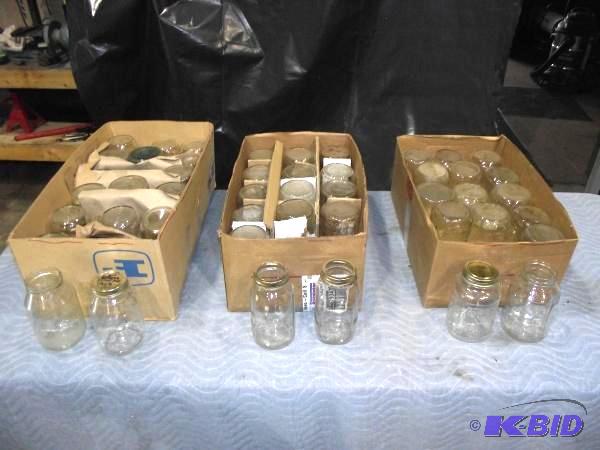 Assortment of different canning jars   Around...