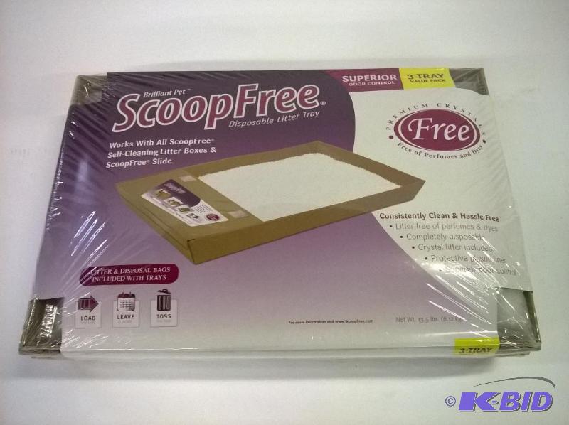 lot 21 image: ScoopFree LT2-R3 Litter Tray Refills, 3pk