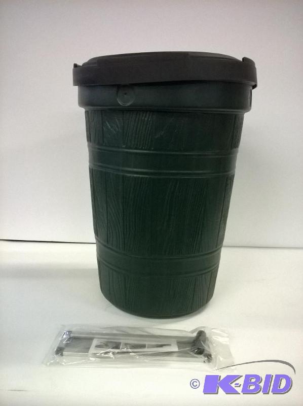 lot 35 image: RTS 25-Gallon Rain Barrel with Leaf Strainer