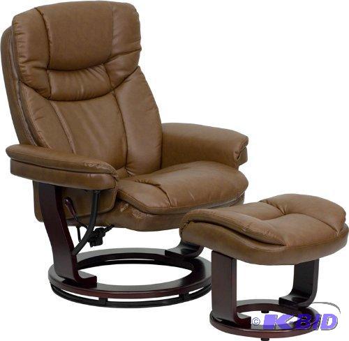 lot 40 image: Flash Furniture BT-7821 Contemporary Palimino Leather Recliner Ottoman