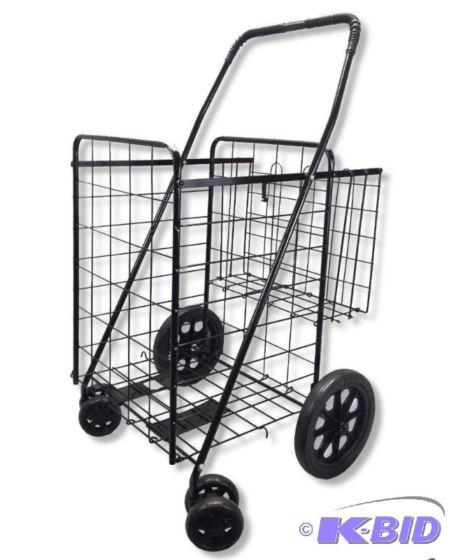 lot 7 image: AtHome Folding Shopping Cart H2001K