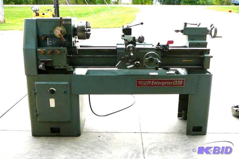 lot 1 image: Enterprise 1330 metal turning lathe 14X36 cap...