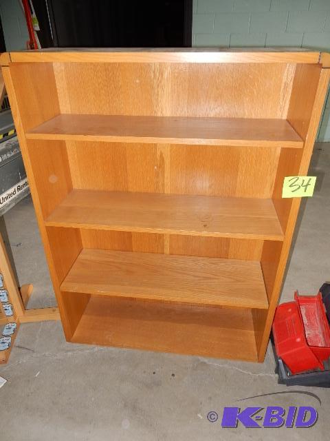 Solid Oak Book Case.. Very sturdy 36in x 12 i...
