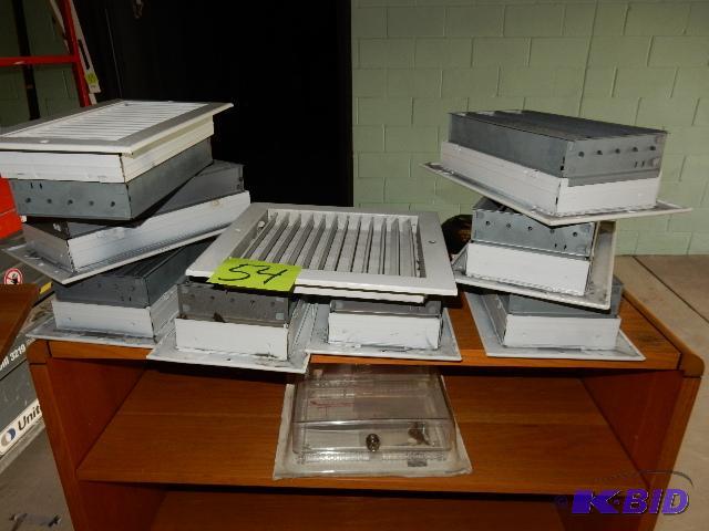 9 Furnace Registers. Rough opening.. 12in x 6...