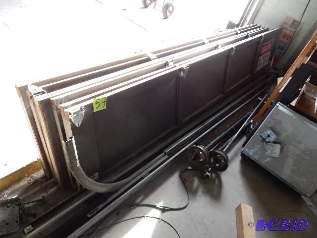 Wood Garage Door.. 6 sections.. Each 146in x ...