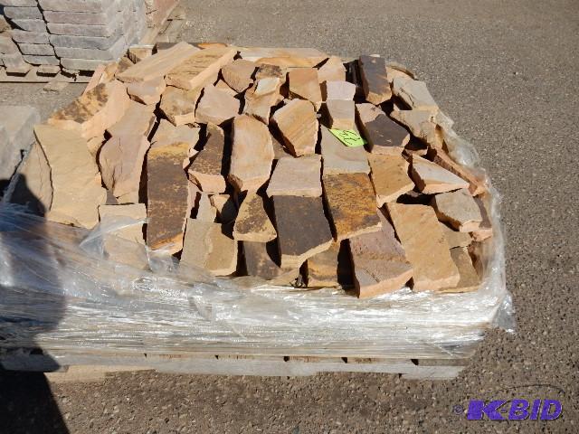 Pallet of Light brown Sand Stone.. Approx mas...