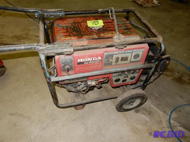Honda EB 6500 Generator.. Untested.. Motor tu...