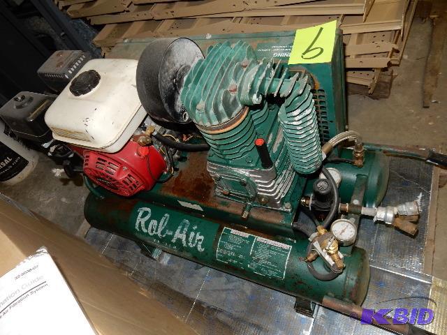 Roll Air Air Compressor.. 2 tanks.. 5.5 H.P. ...