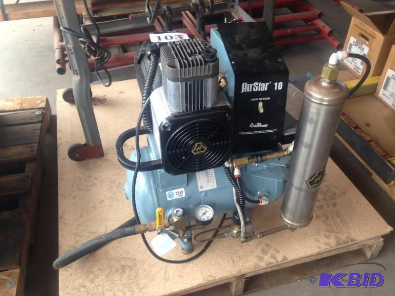 lot 103 image: AirStar 10 dental air system....