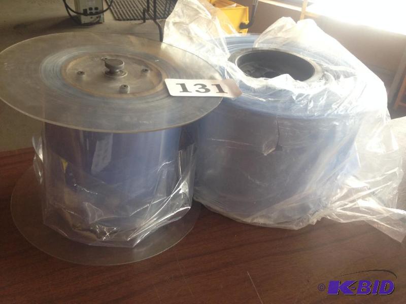 lot 131 image: 2 spools of poly plastic film....