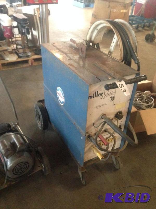 lot 153 image: Miller Matic 35 constant potential DC welding...