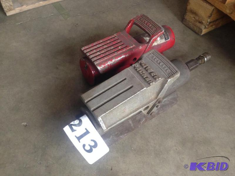 lot 213 image: Lot of 2 pneumatic foot pedals....
