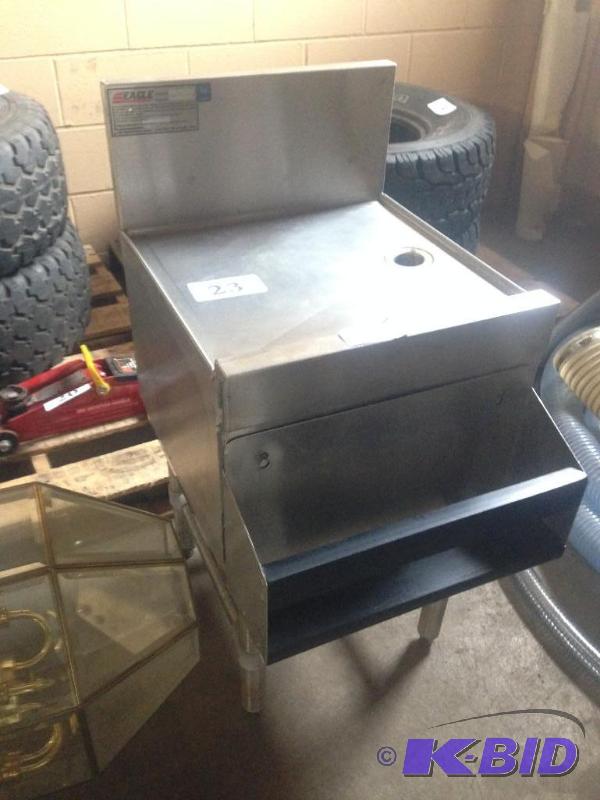 lot 23 image: Short Eagle stainless steel wash table. NSF s...