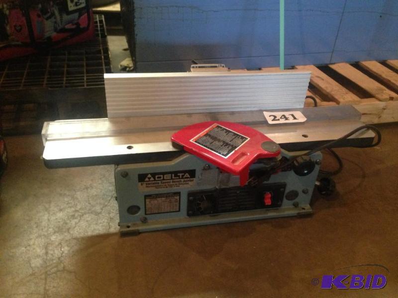 lot 241 image: Delta 6" bench top jointer....