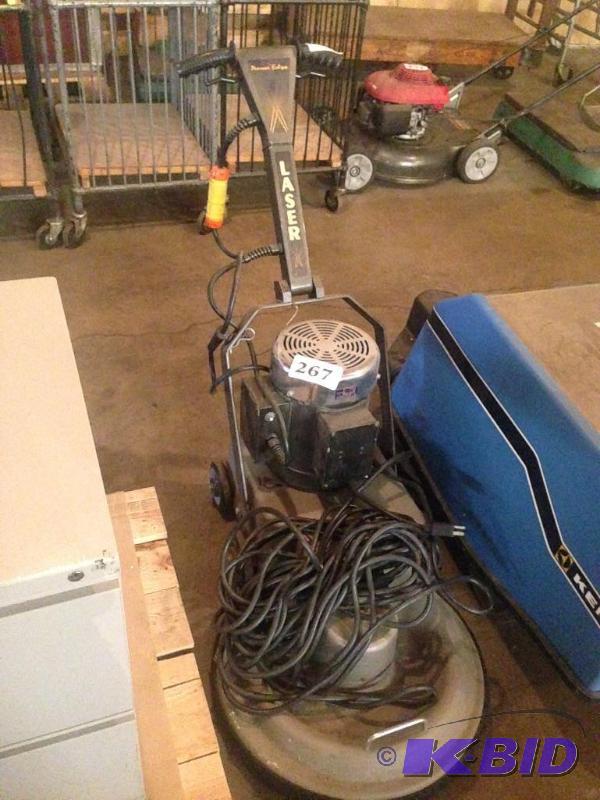 lot 267 image: Pioneer Laser X high speed floor buffer  scr...