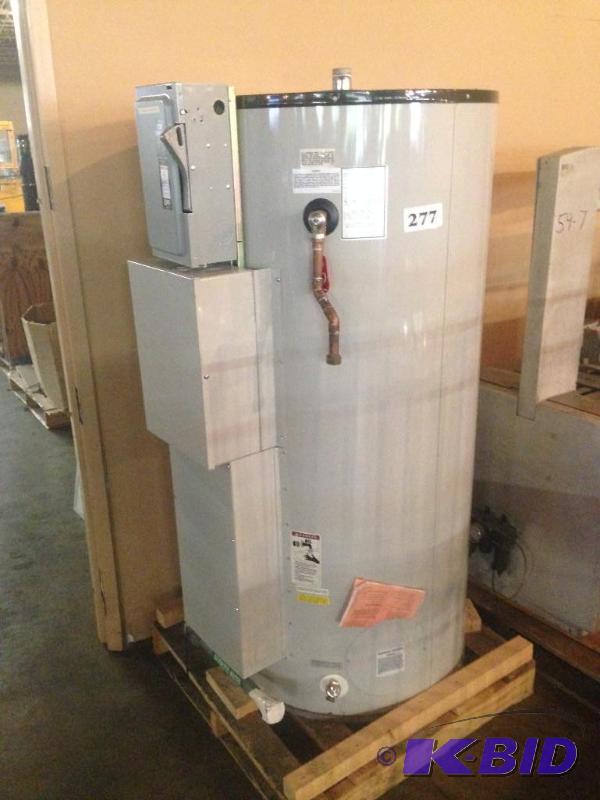 lot 277 image: Commercial storage tank water heater 120 gall...