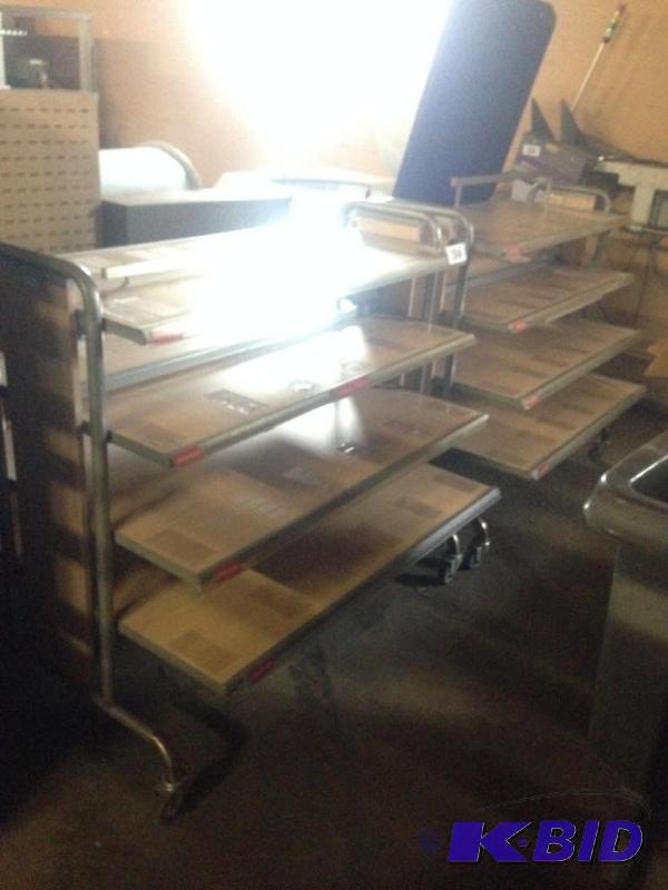 lot 34 image: 2 store display racks....