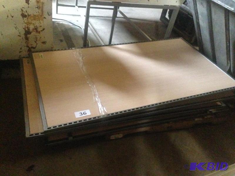 lot 36 image: 4 store display panels....