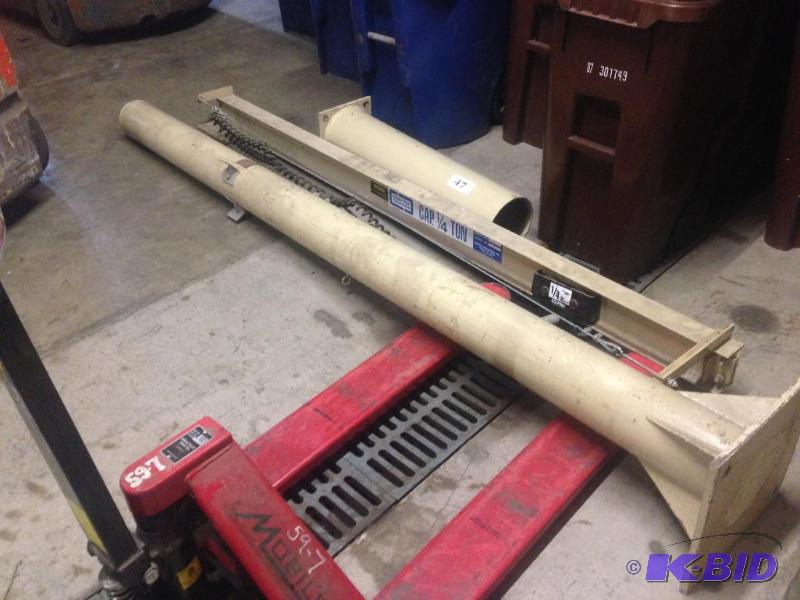 lot 47 image: 14 ton Contrax jib crane with trolley....